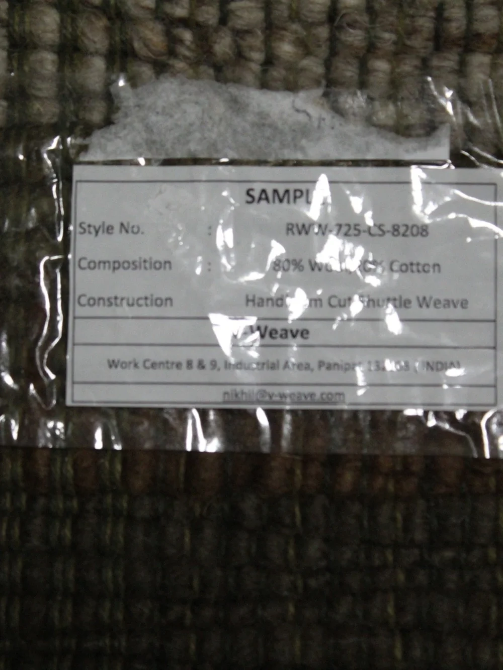 Williams Sonoma Hadloom Cut Shuttle Weave Rug. Sz. 2